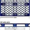 Harga pallet plastik - jual palet,  Export, ISO 1200x1000 , Light Weight