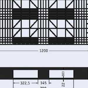 Harga pallet plastik - jual palet,  Euro 1200x800 , Medium Duty