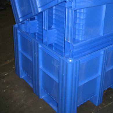 Plastic Bulk Container - best pallet box in Indonesia, Solid, HDPE, ISO 1200x1000, B2GD1210AS