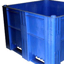 Plastic Bulk Container - best pallet box in Indonesia, Solid, HDPE, ISO 1200x1000, B2GD1210AS