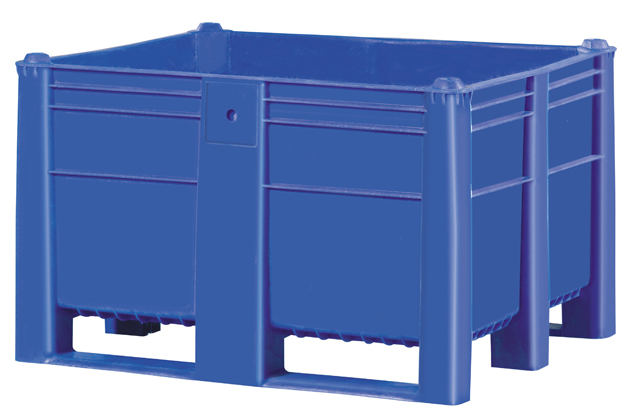 plastic Bulk Container, best plastic pallet container indonesia, Solid, HDPE, ISO 1200x1000, B2GD1210CS