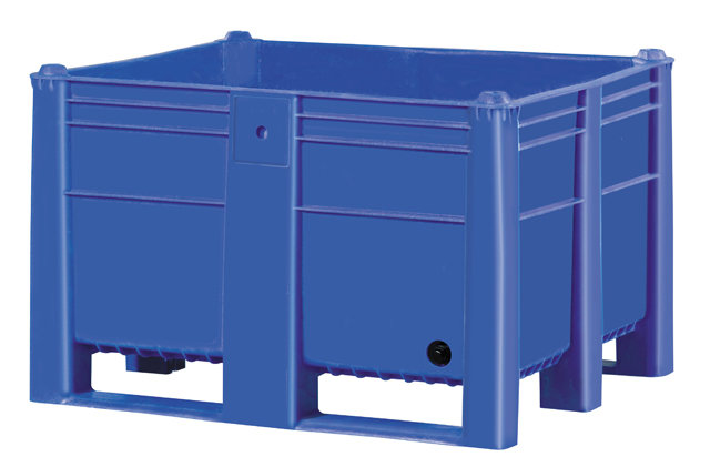 plastic Bulk Container, best plastic pallet container indonesia, Solid, HDPE, ISO 1200x1000, B2GD1210CSDP