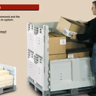 Plastic Bulk Container - best pallet box in Indonesia, Solid folding, HDPE, ISO 1200x1000, B2GD1210KTS