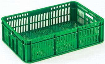 plastic crates, best plastic indonesia, HDPE, Stackable, Agriculture, Food, Vented, C2GP182-40V