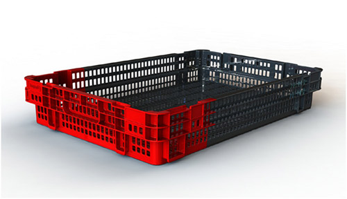 plastic crates, best plastic indonesia, HDPE, Stack and nest, Food, Reusable/RPC, Vented, C2GP6410VSN
