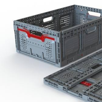 Plastic crates in Jakarta - Plastic 2 go Indonesia has the best container box, Folding Vented,    C2GP6426FV