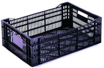 plastic crates, best plastic indonesia, HDPE, Stackable, Agriculture, Euro 600x400, Food, Reusable/RPC, Vented, C2GP6420V
