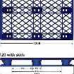 Plastic pallets in Jakarta - a strong plastic pallet from Plastic 2 go Indonesia, Export, ISO 1200x1000 , Light Weight, P2G120