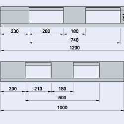 Plastic pallets in Jakarta - a strong plastic pallet from Plastic 2 go Indonesia, ISO 1200x1000 , Heavy Duty, P2G750