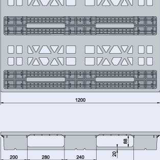 Plastic pallets in Jakarta - a strong plastic pallet from Plastic 2 go Indonesia, ISO 1200x1000 , Heavy Duty, P2G910